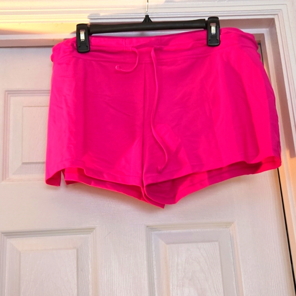 NWOT pink swim short